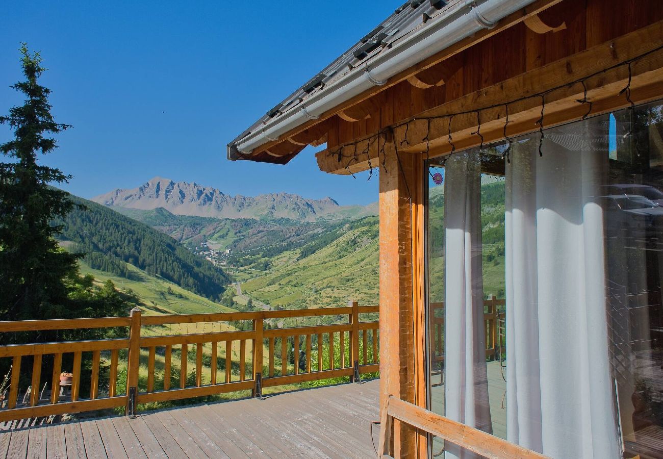 Chalet in Vars -     Chalet with Panoramic Views • Sleeps 8