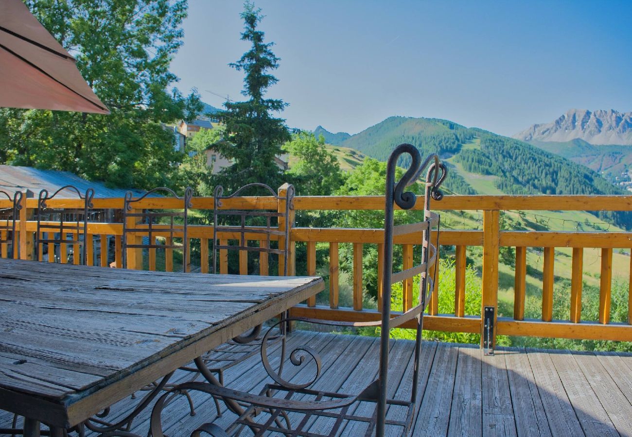Chalet in Vars -     Chalet with Panoramic Views • Sleeps 8