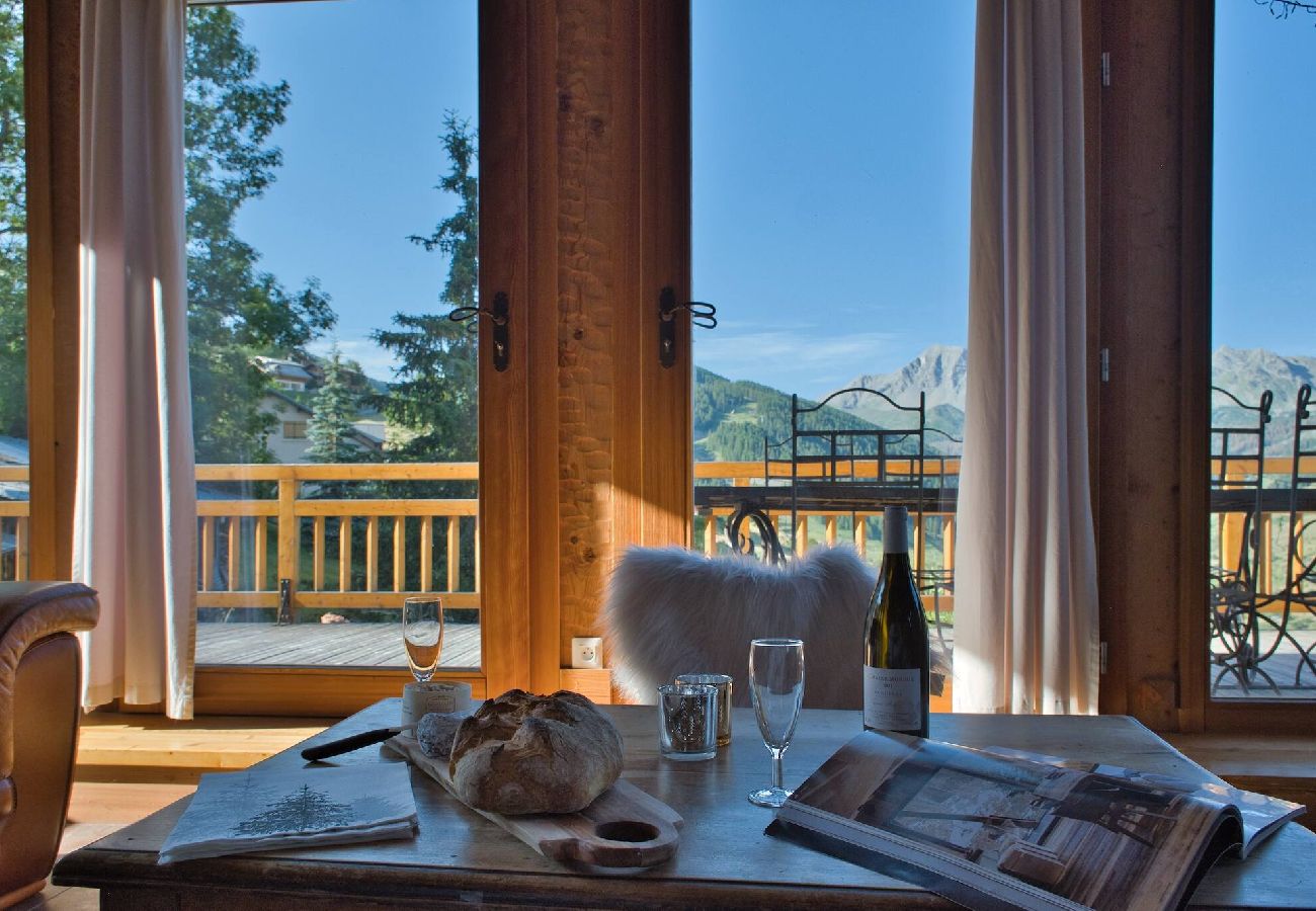 Chalet in Vars -     Chalet with Panoramic Views • Sleeps 8