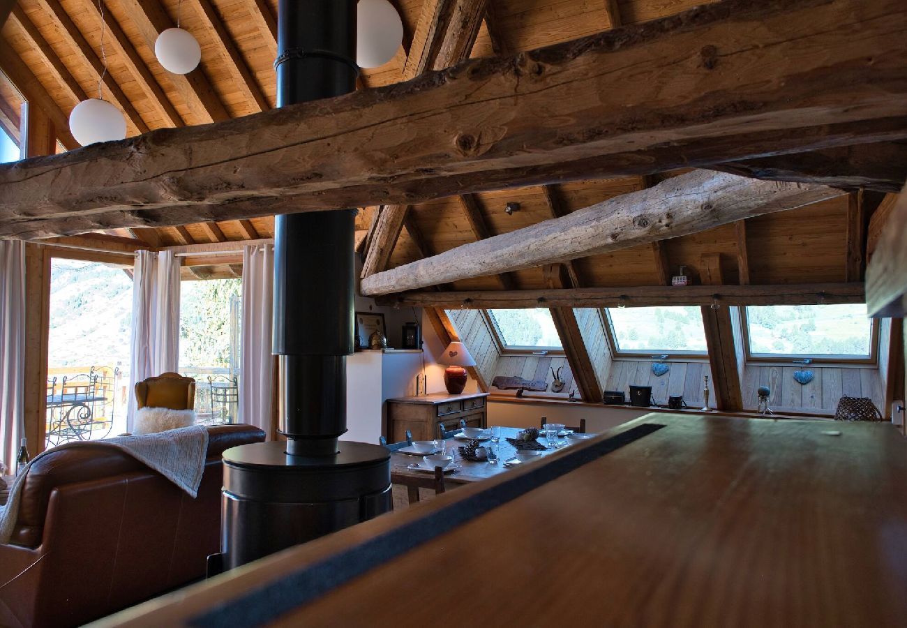 Chalet in Vars -     Chalet with Panoramic Views • Sleeps 8