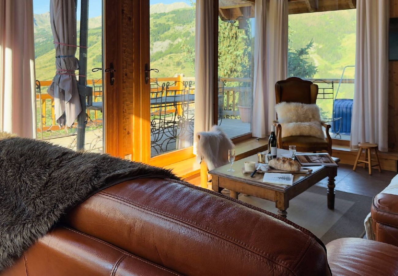 Chalet in Vars -     Chalet with Panoramic Views • Sleeps 8