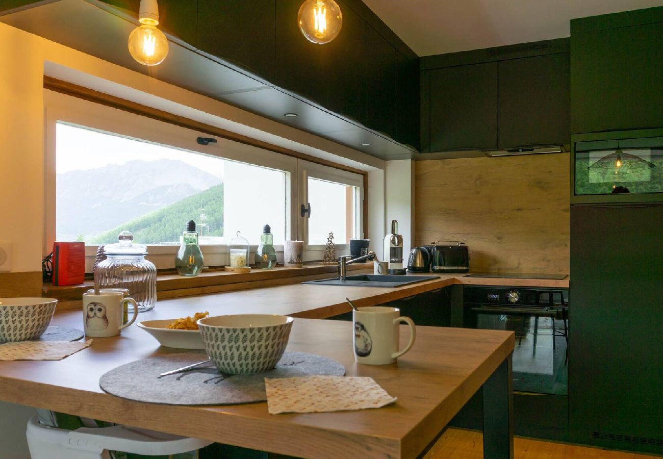 Apartment in Vars - Ski-in/Ski-out Studio • Slopes View Balcony • 2 Adults + 2 Children