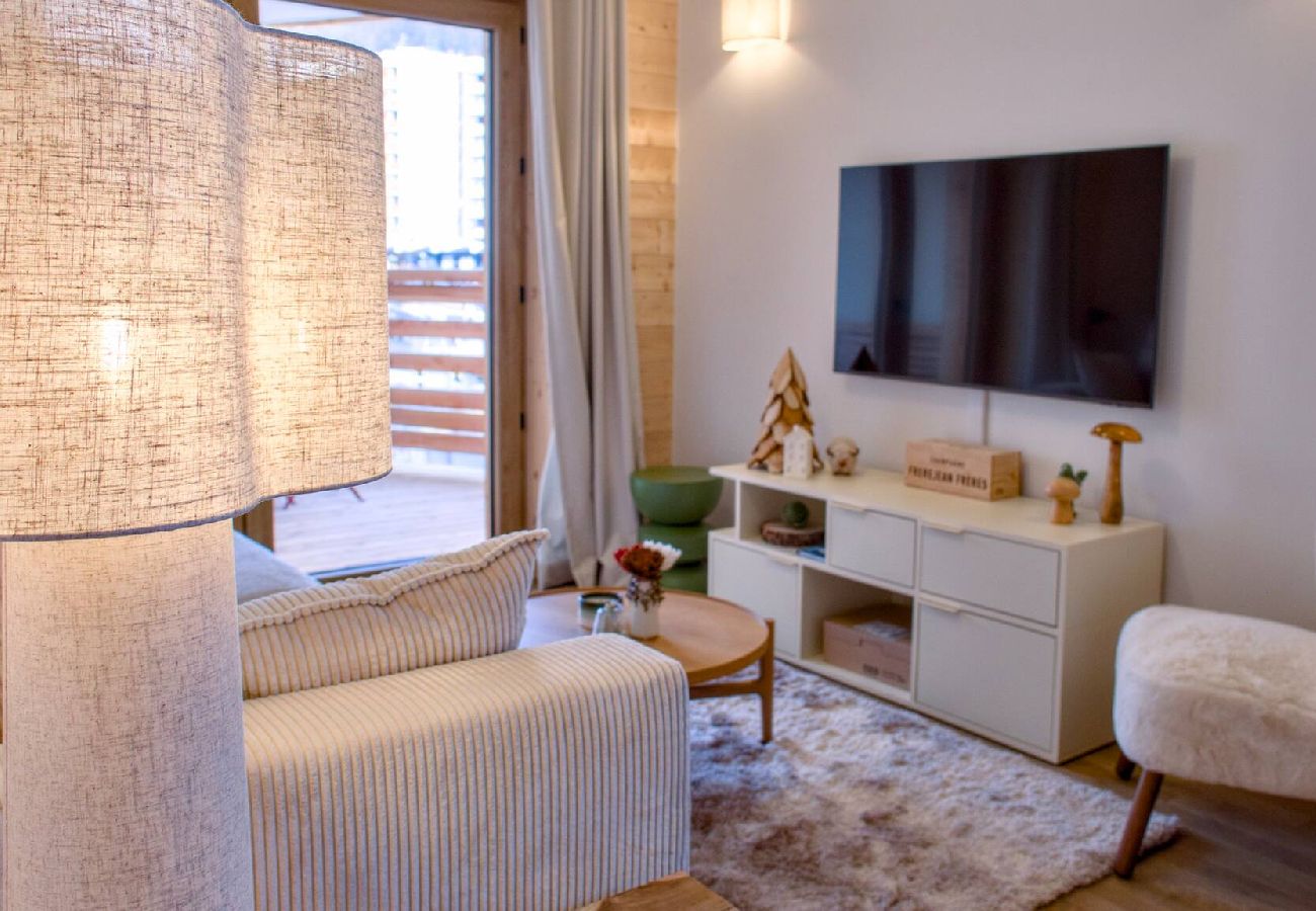 Appartement à Vars - L’Alpin Chic–Appartement neuf Vars Centre - Garage,Terrasse, 4 adultes+2 enfants