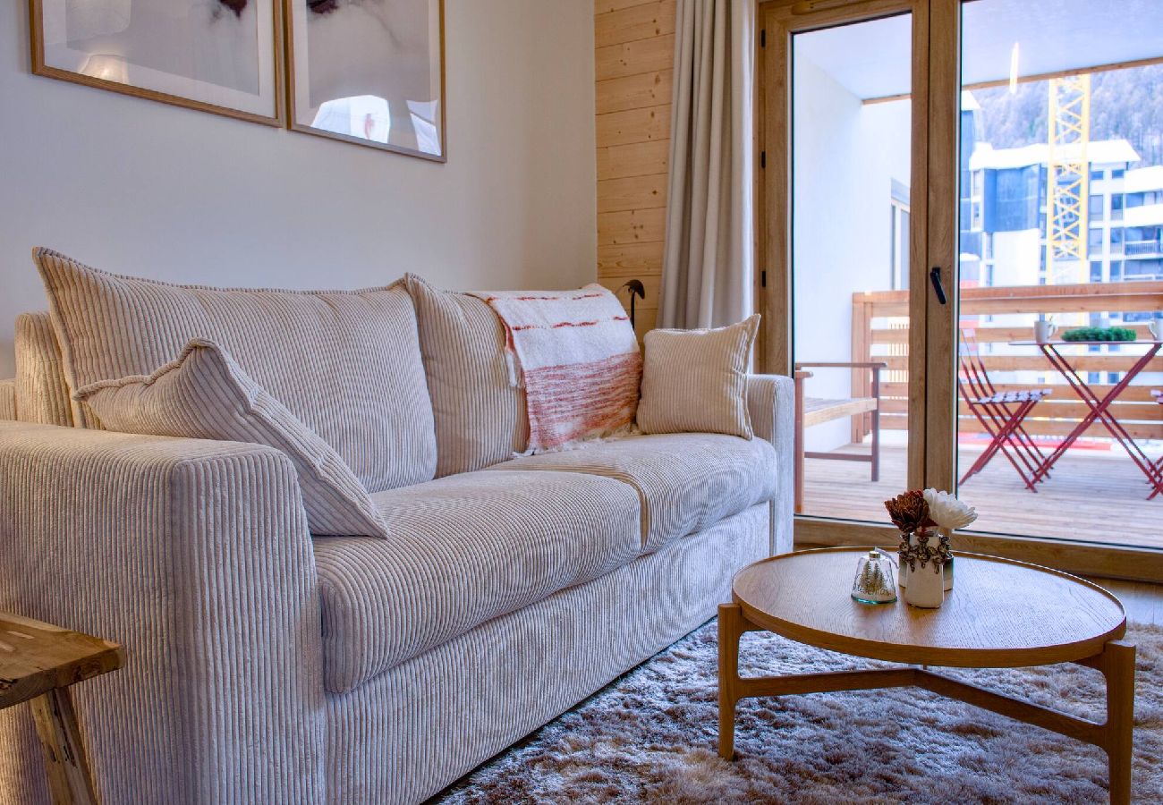 Appartement à Vars - L’Alpin Chic–Appartement neuf Vars Centre - Garage,Terrasse, 4 adultes+2 enfants