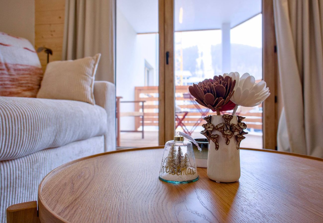 Appartement à Vars - L’Alpin Chic–Appartement neuf Vars Centre - Garage,Terrasse, 4 adultes+2 enfants