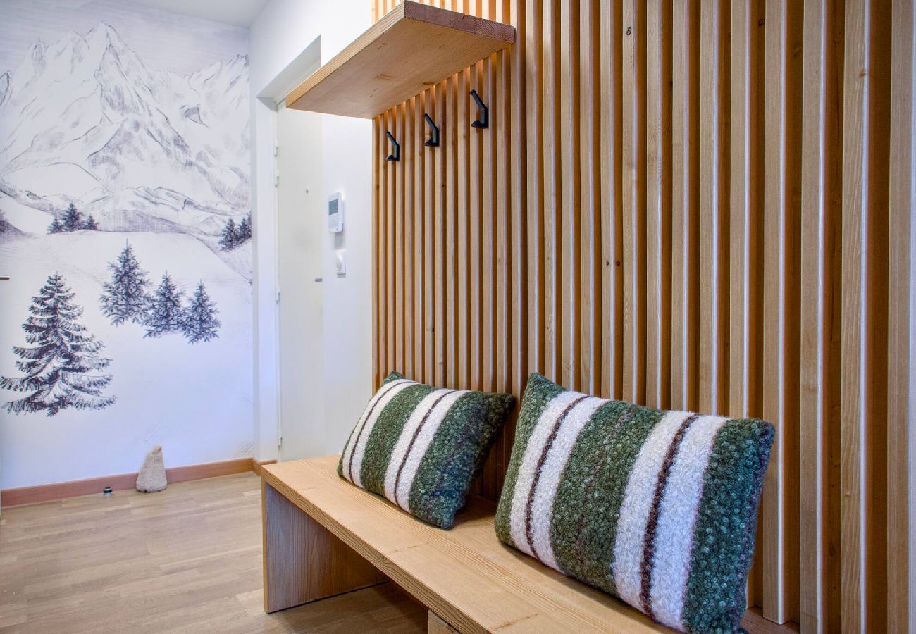 Appartement à Vars - L’Alpin Chic–Appartement neuf Vars Centre - Garage,Terrasse, 4 adultes+2 enfants