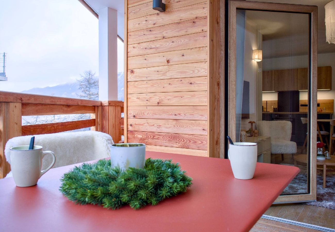 Appartement à Vars - L’Alpin Chic–Appartement neuf Vars Centre - Garage,Terrasse, 4 adultes+2 enfants