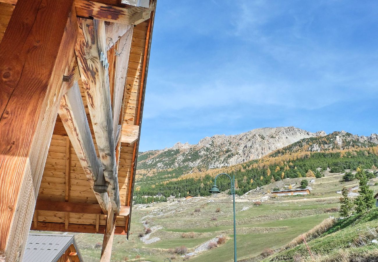 Chalet à Vars - Chalet rénové • Vue panoramique • Jardin • 10 pers.