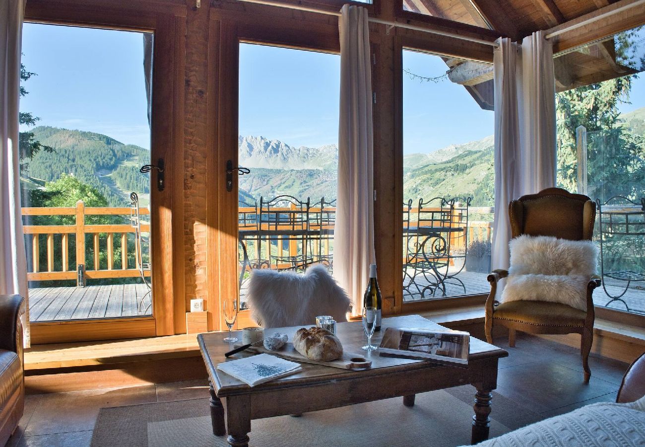 Chalet à Vars -     Vue panoramique • Chalet de caractère • 8 pers.