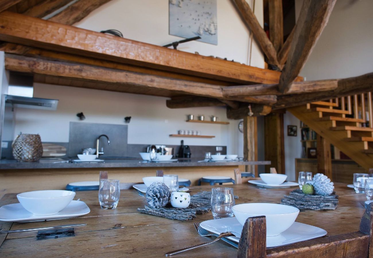 Chalet à Vars -     Vue panoramique • Chalet de caractère • 8 pers.