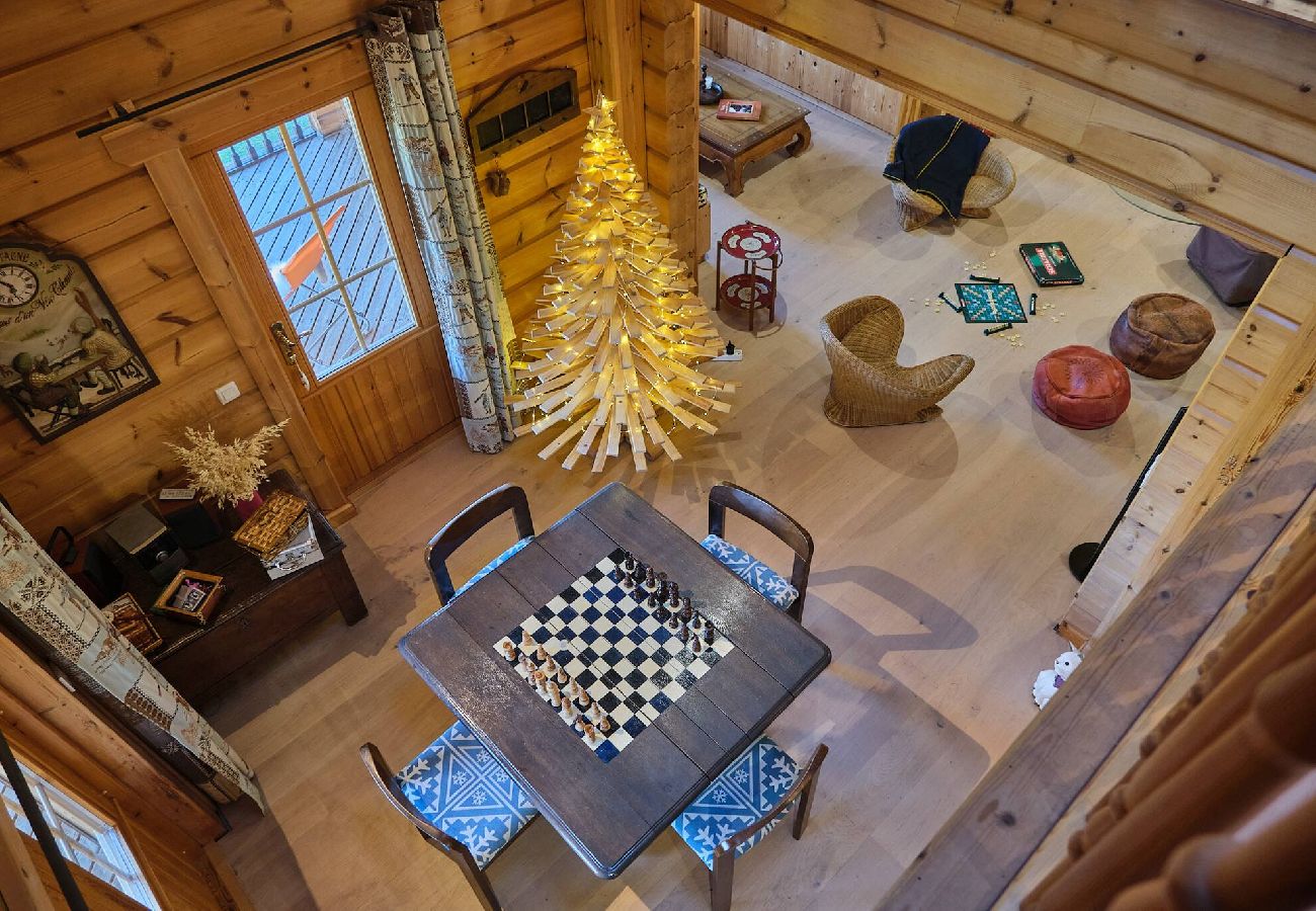Chalet à Vars - Chalet finlandais • Sauna • Vue Écrins 