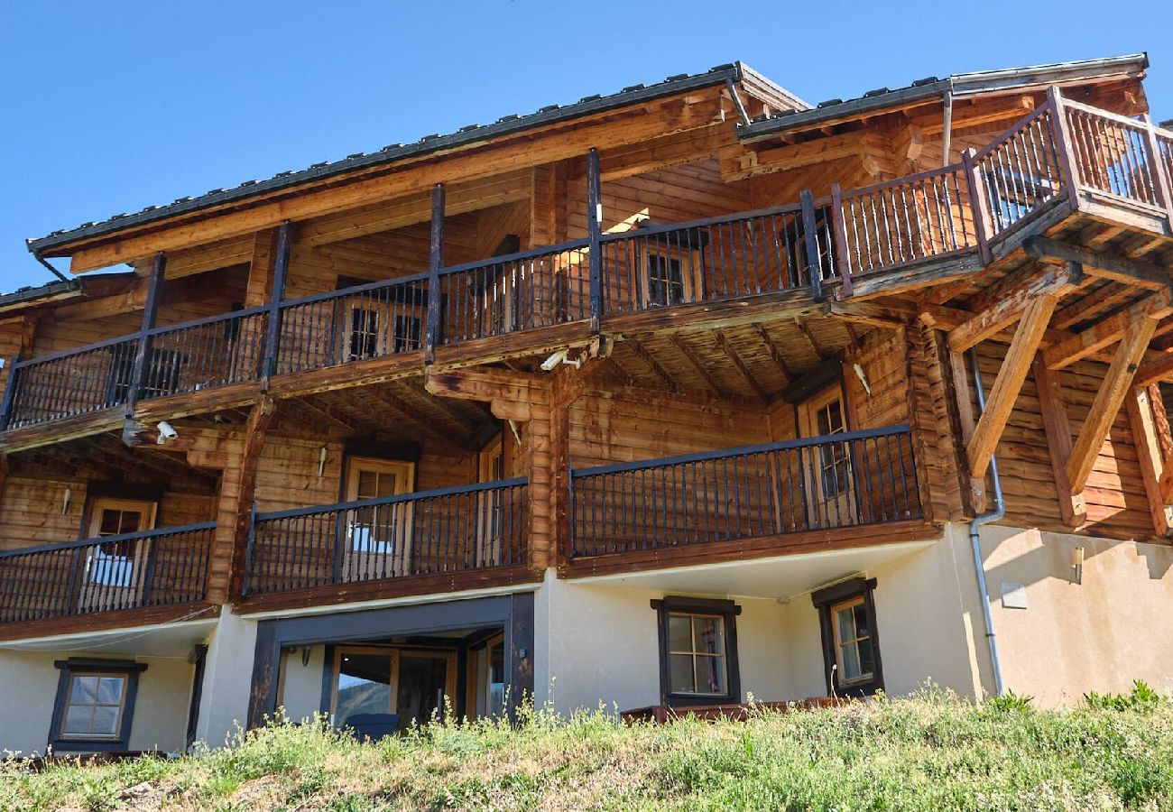 Chalet à Vars - Chalet finlandais • Sauna • Vue Écrins 