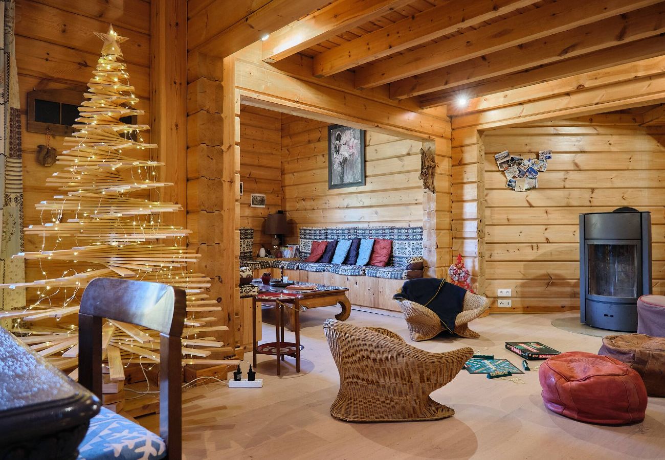 Chalet à Vars - Chalet finlandais • Sauna • Vue Écrins 