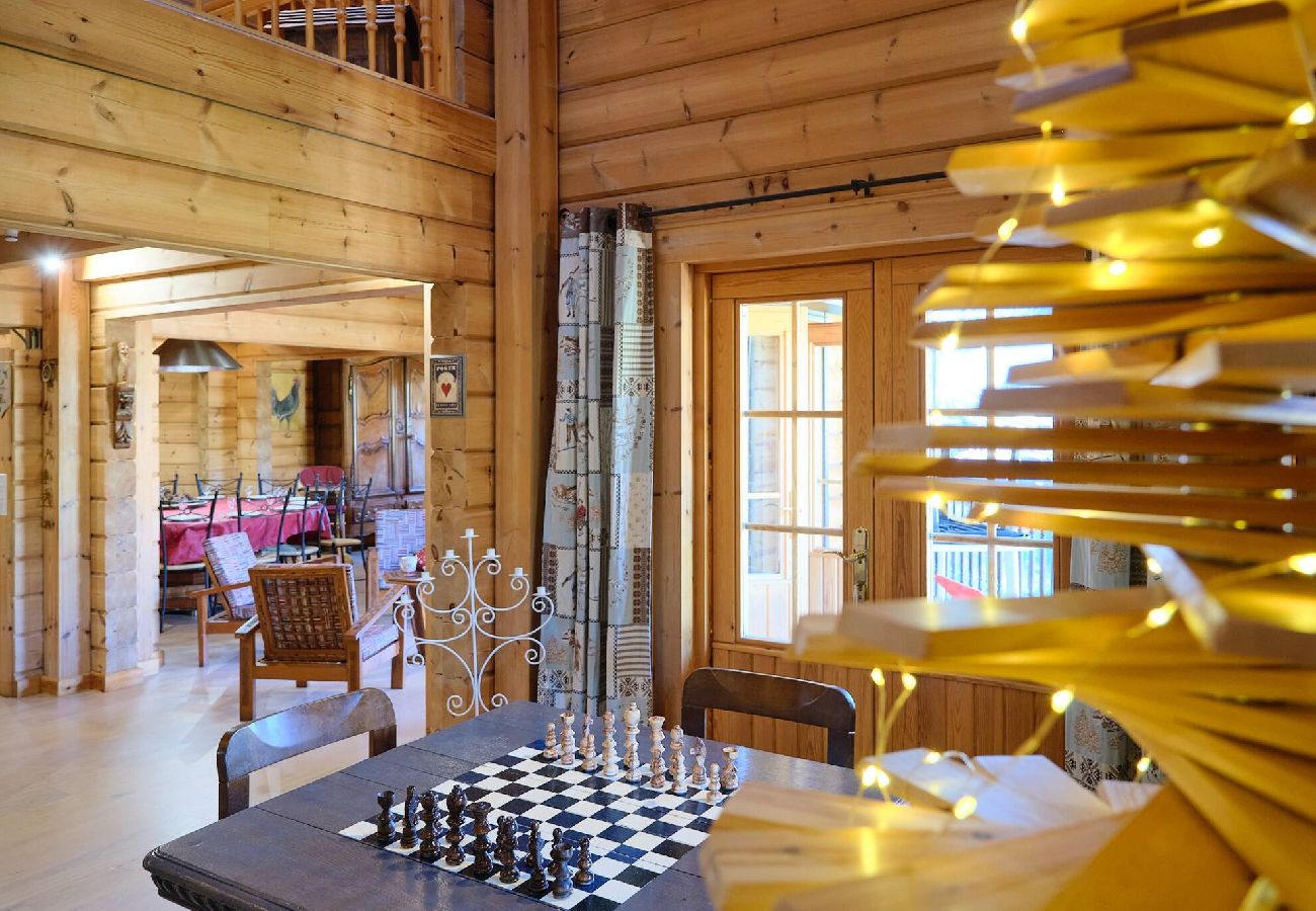 Chalet à Vars - Chalet finlandais • Sauna • Vue Écrins 