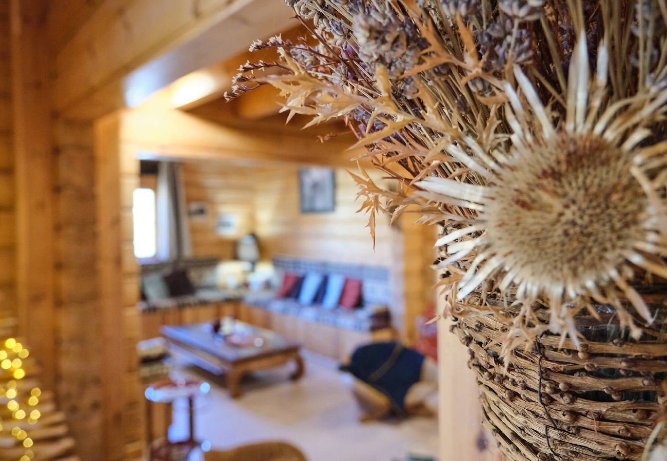 Chalet à Vars - Chalet finlandais • Sauna • Vue Écrins 