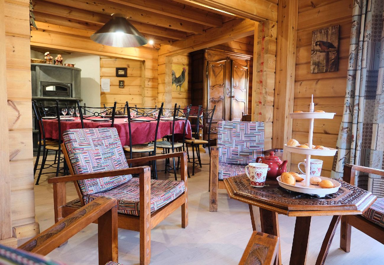 Chalet à Vars - Chalet finlandais • Sauna • Vue Écrins 