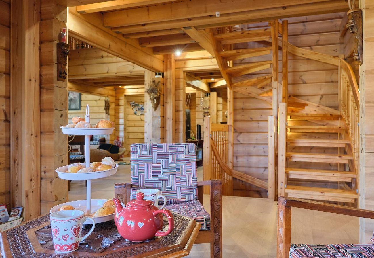 Chalet à Vars - Chalet finlandais • Sauna • Vue Écrins 