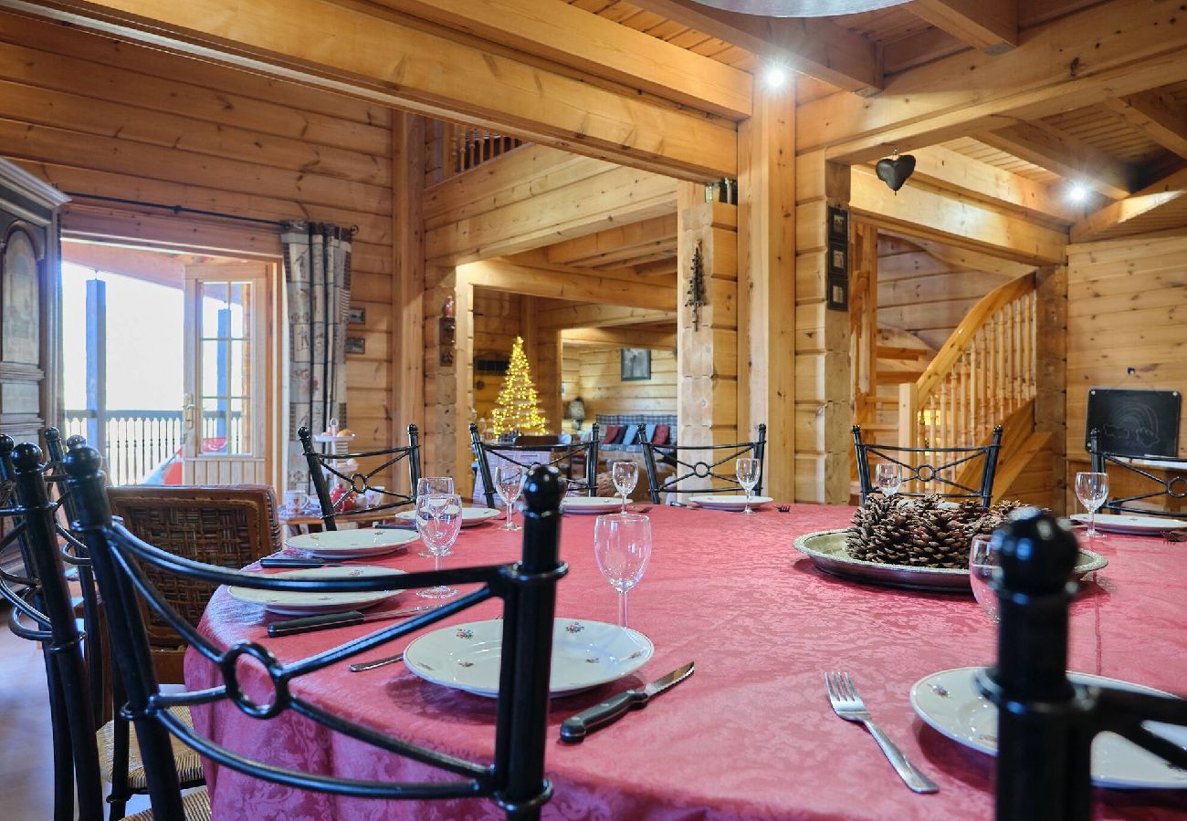 Chalet à Vars - Chalet finlandais • Sauna • Vue Écrins 