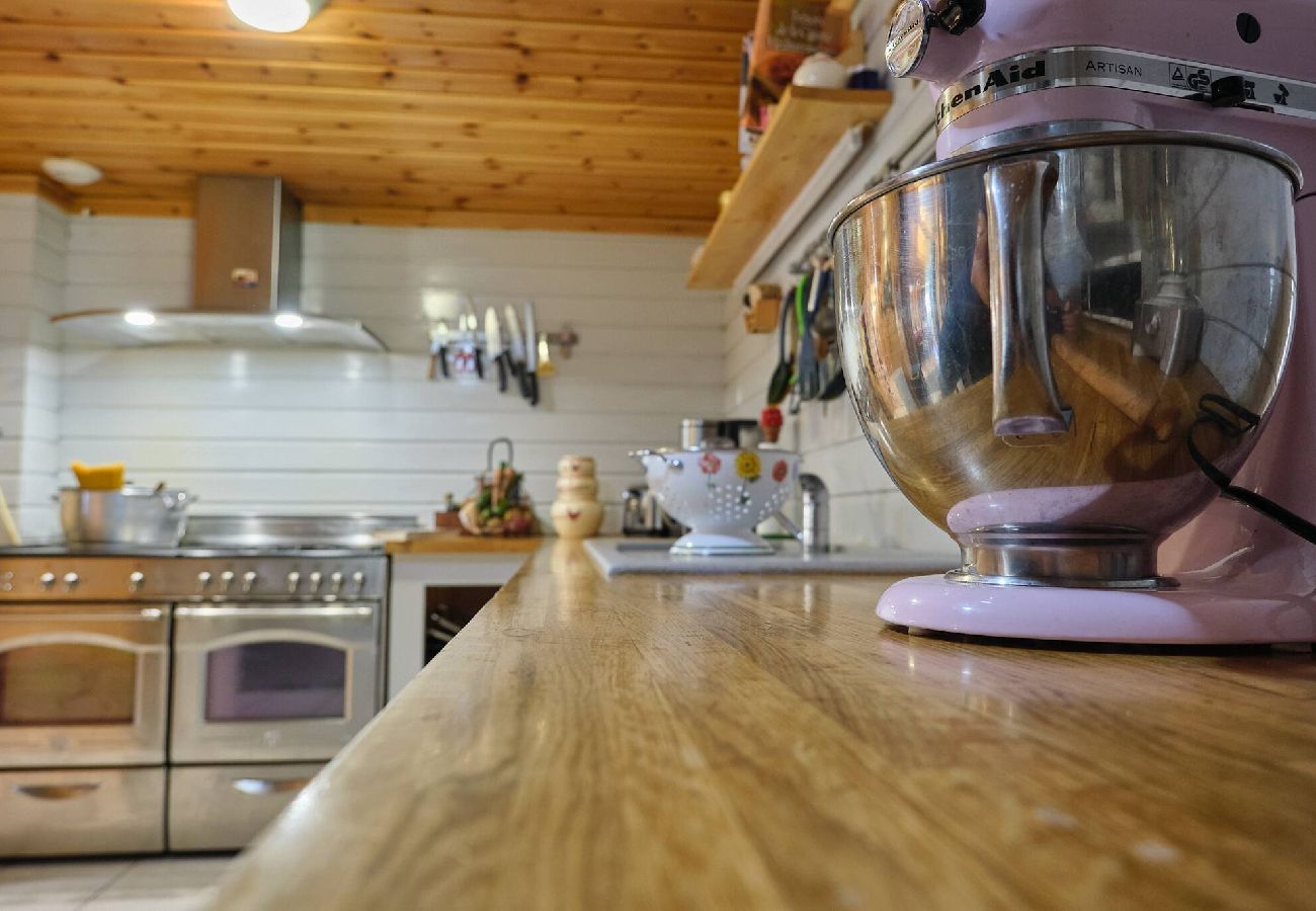 Chalet à Vars - Chalet finlandais • Sauna • Vue Écrins 
