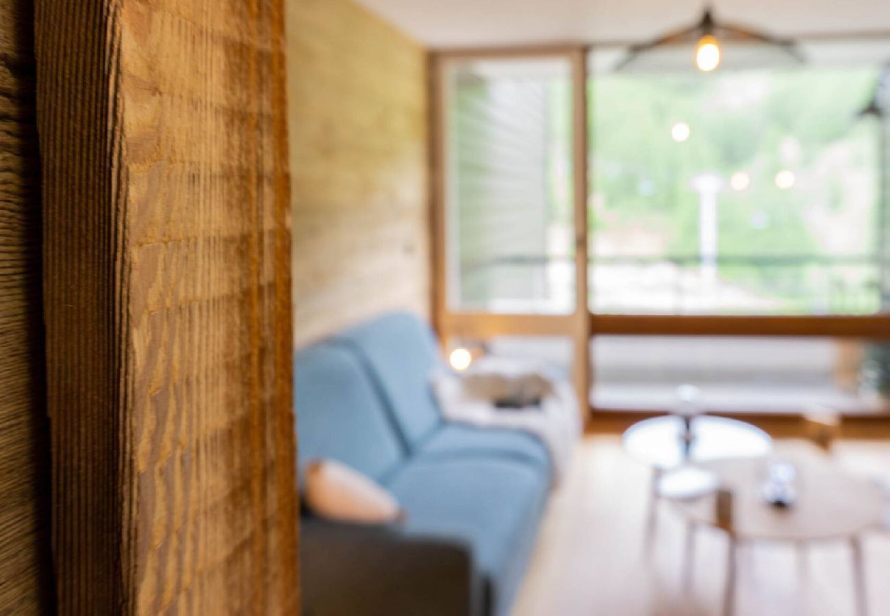 Appartement à Vars - Studio skis aux pieds • Balcon vue pistes • 2 adultes + 2 enfants