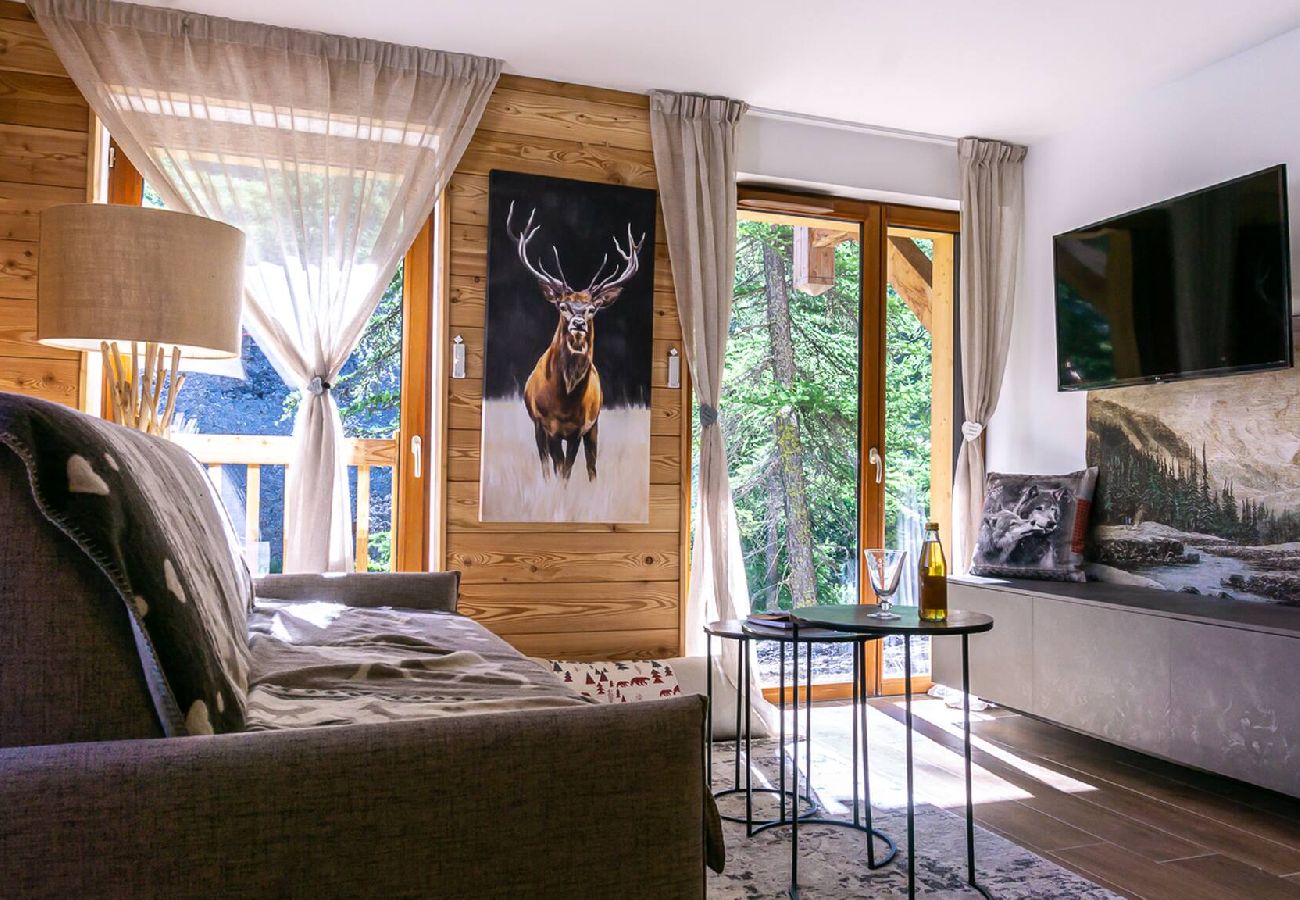 Appartement à Vars - L'Orignal app neuf 55m2 terrasse 75m2 proche piste 