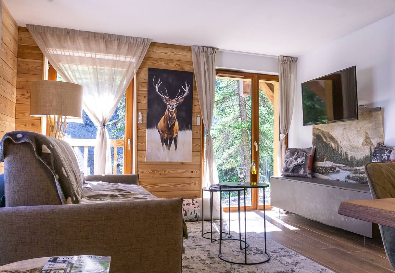 Appartement à Vars - L'Orignal app neuf 55m2 terrasse 75m2 proche piste 