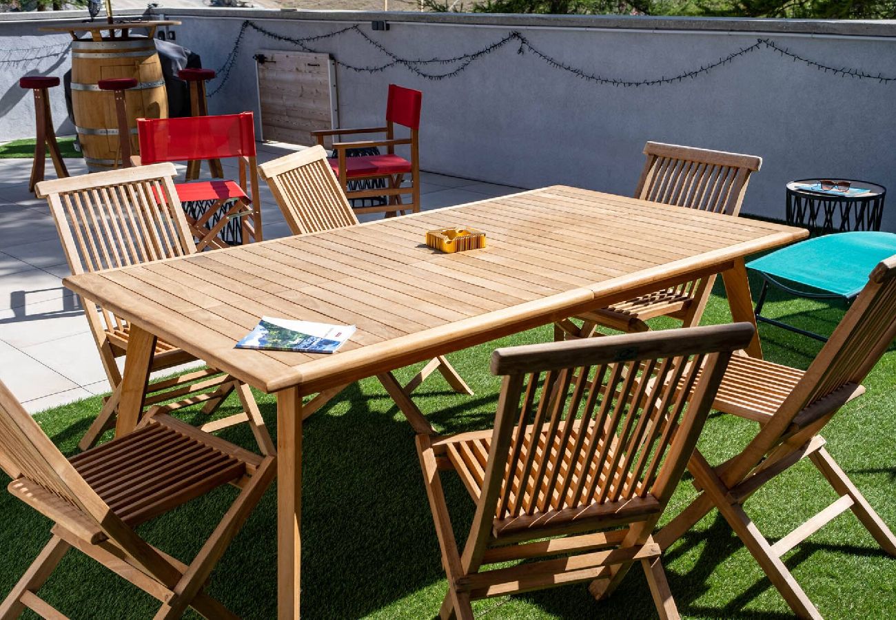 Appartement à Vars - L'Orignal app neuf 55m2 terrasse 75m2 proche piste 
