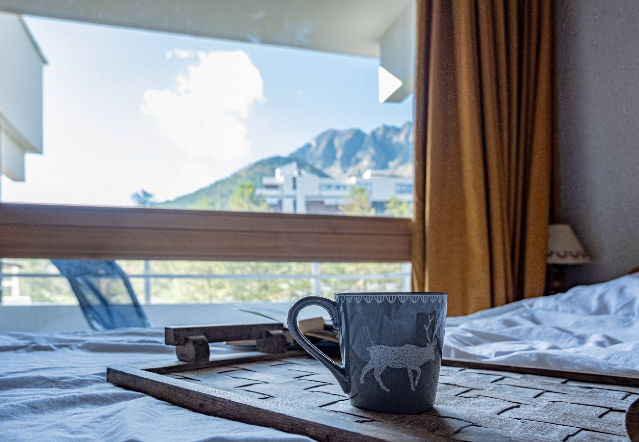 Appartement à Vars - Appartement skis aux pieds • Vue pistes • 2 chambres